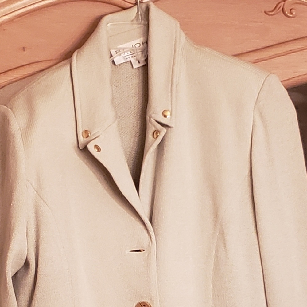 St. John 3 piece mint green suit